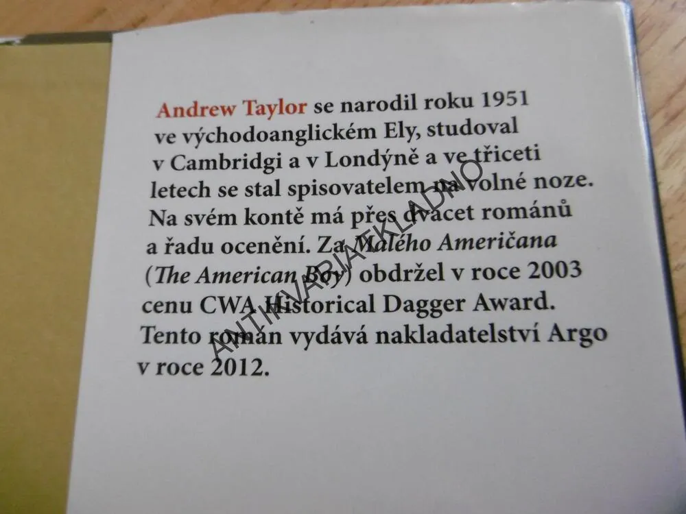 ANATOMIE DUCHŮ, ANDREW TAYLOR