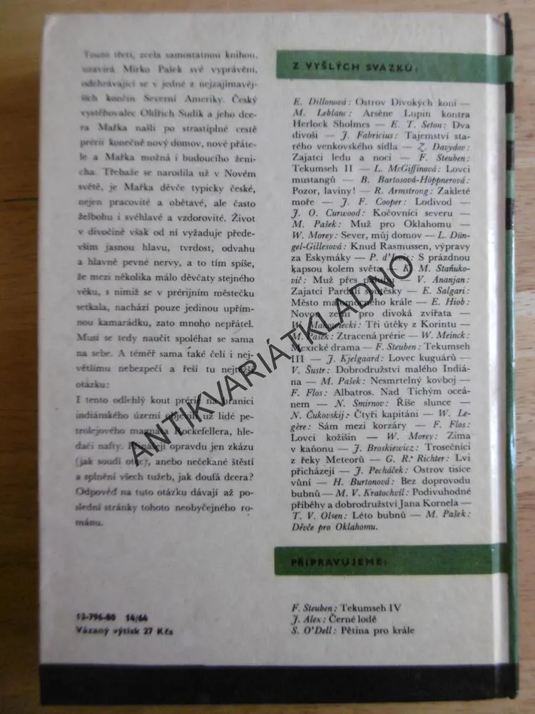 KOD 150- DĚVČE PRO OKLAHOMU, MIRKO PAŠEK, VRAŠTIL, **an