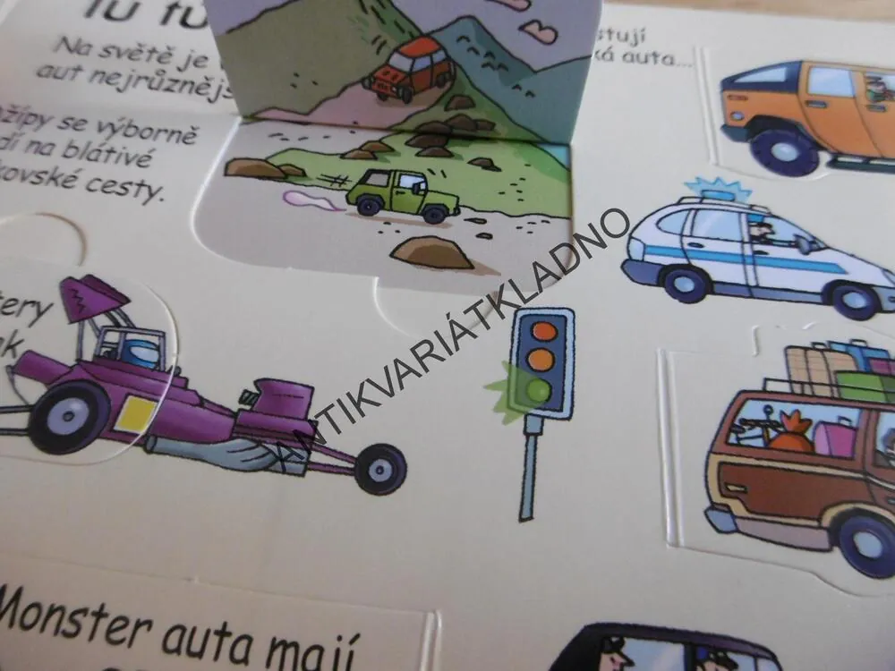 PODÍVEJ SE POD OBRÁZEK, AUTÍČKA, VÍCE NEŽ 60 OTEVÍRACÍ OKÉNKA