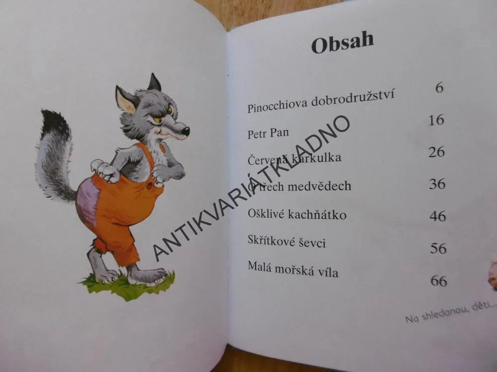 PINOCCHIOVA DOBRODRUŽSTVÍ A JINÉ POHÁDKY, PINOCCHIO, KARKULKA, VÍLA,PETR PAN AJ.,**an