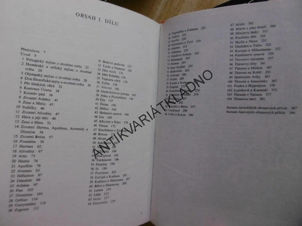 ŘECKÉ MÝTY, 1-2, ROBERT GRAVES, 1982, **an