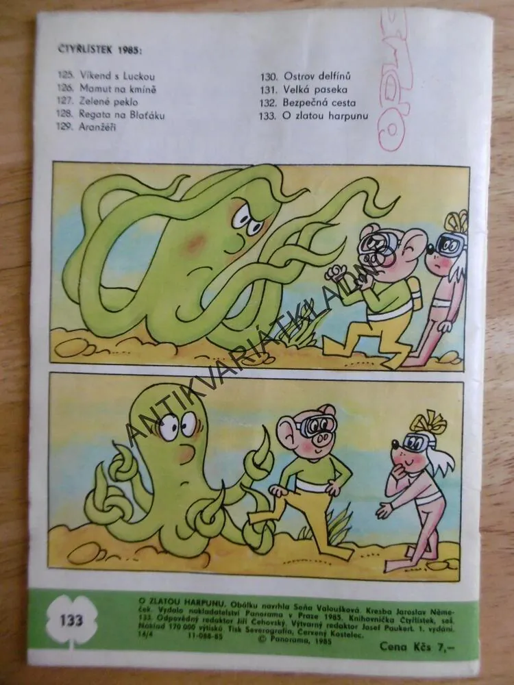 ČTYŘLÍSTEK 133 - O ZLATOU HARPUNU