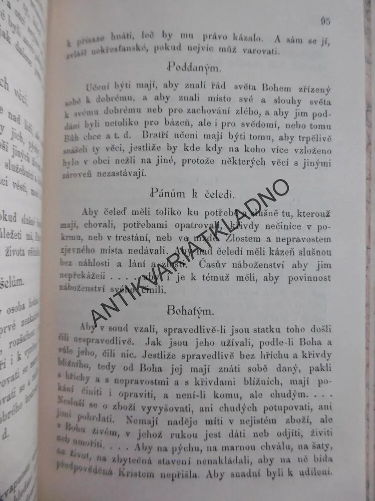 STRUČNÉ VYPRAVOVÁNÍ Z DĚJIN JEDNOTY BRATRSKÉ, ČENĚK VÁŠA, 1894,