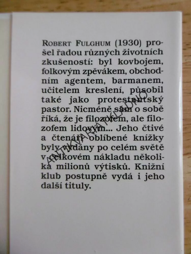VŠECHNO CO OPRAVDU POTŘEBUJI ZNÁT..., ROBERT FULGHUM, KERLES, **an