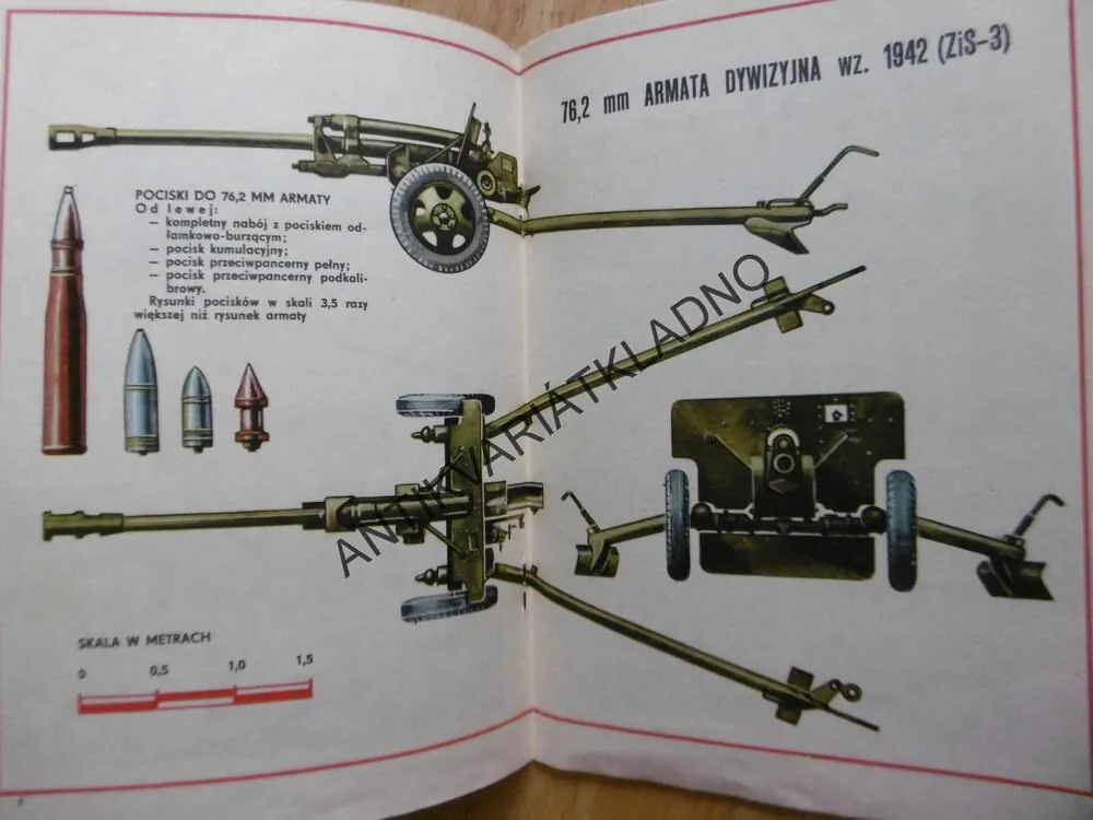 ARMATA DYWIZYJNA ZIS-3, DĚLO, , POLSKY, SEŠIT Č.49, ZBRANĚ,