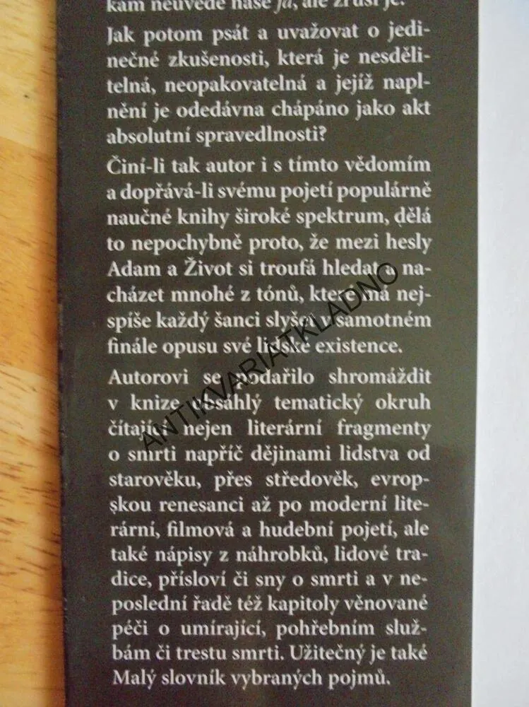 CO VÍME O SMRTI, MIROSLAV SÍGL,