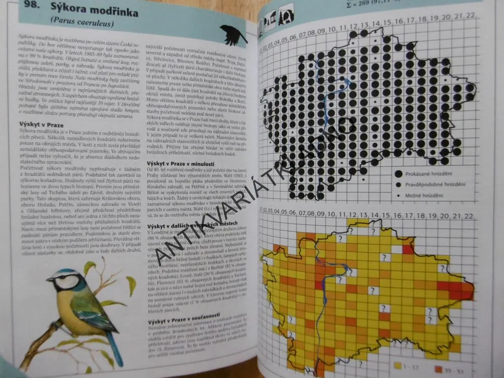 ATLAS HNÍZDNÍHO ROZŠÍŘENÍ PTÁKŮ PRAHY, FUCHS, ŠKOPEK, FORMÁNEK, EXNEROVÁ