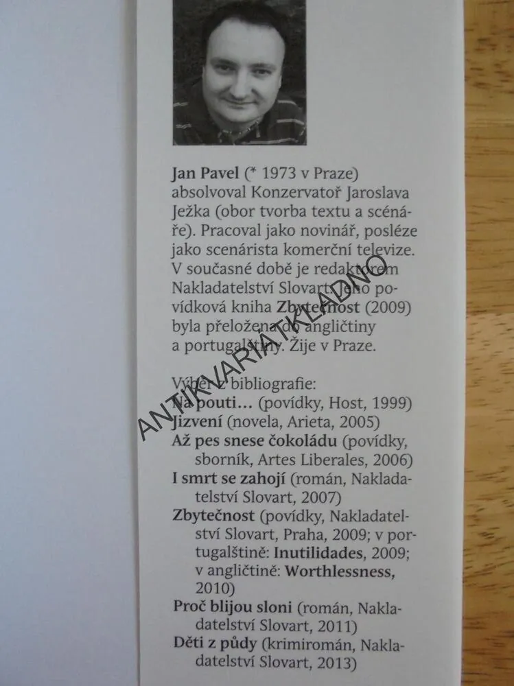 TRAMVAJ DO STANICE, JAN PAVEL, **an