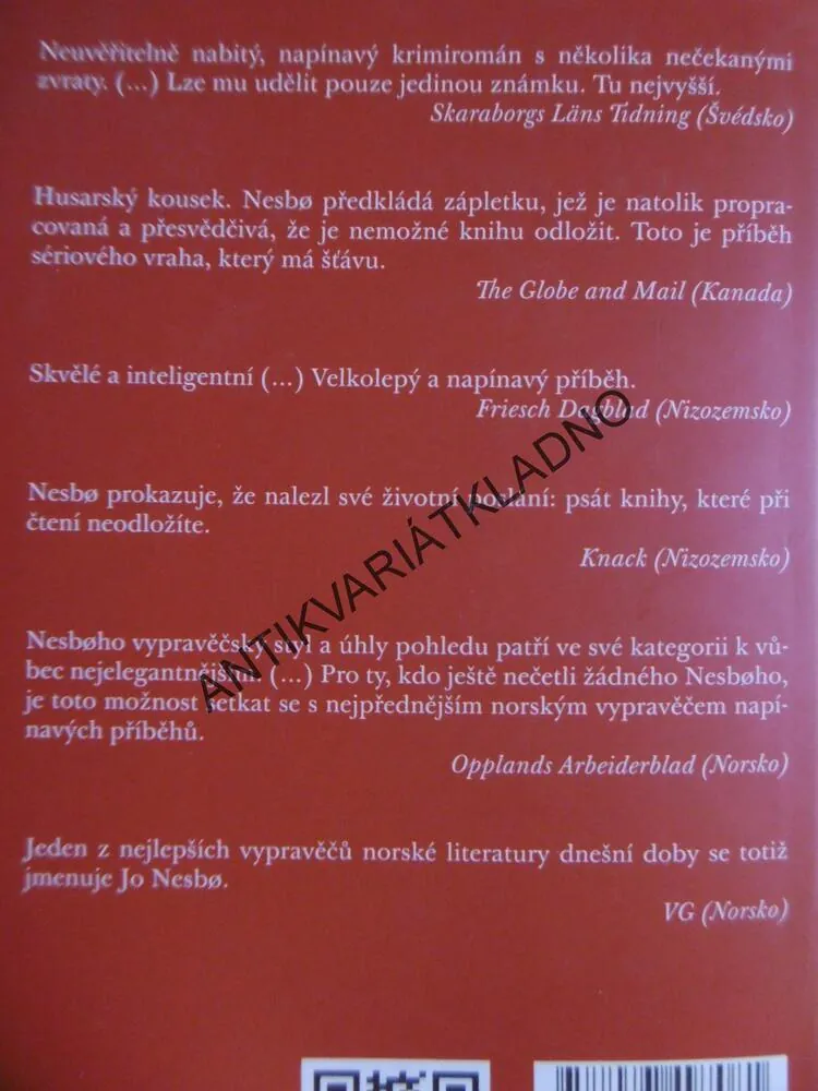 SPASITEL, JO NESBO, **an