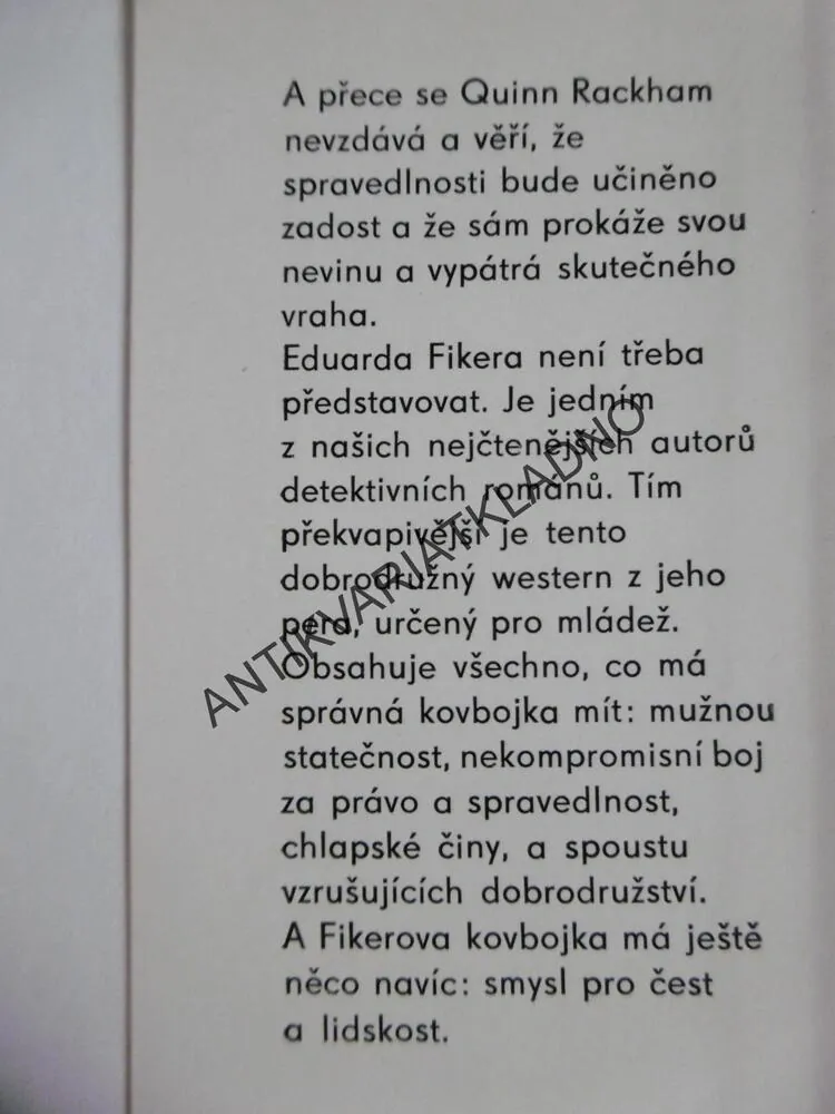 STRÁŽ NA PSÍ SKÁLE, EDUARD FIKER, GUSTAV KRUM, 1976