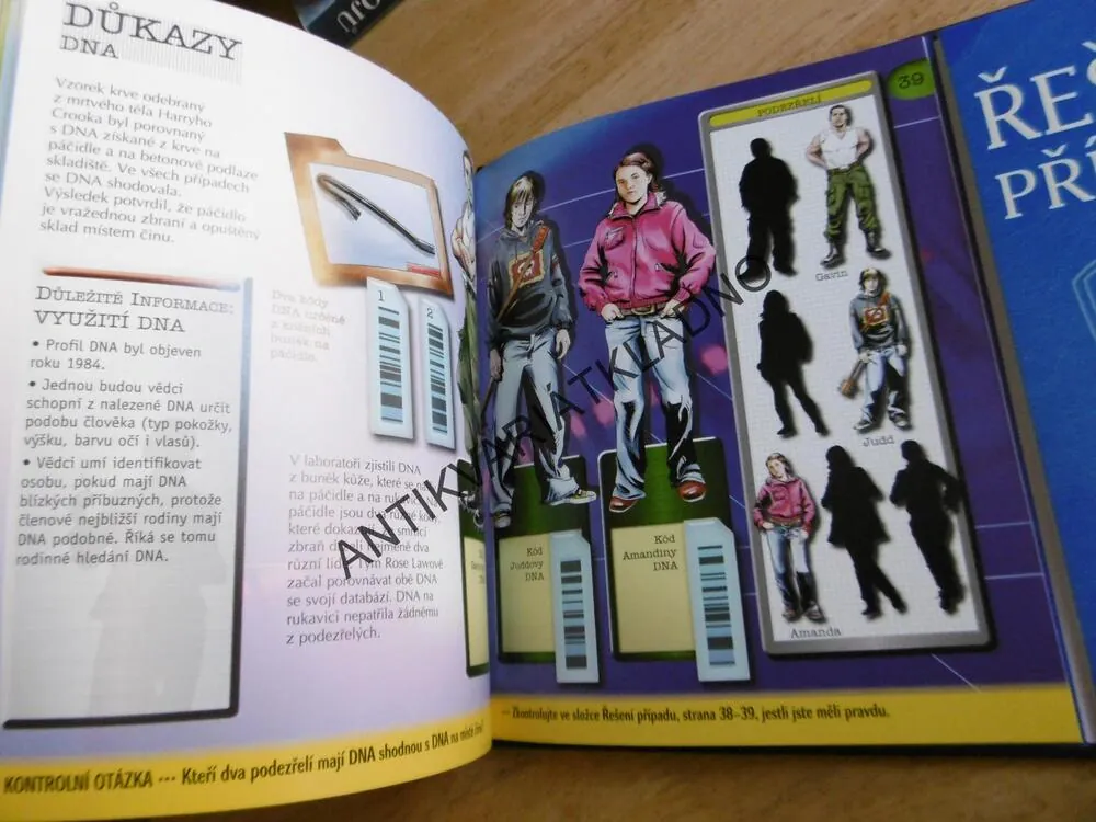 MÍSTO ČINU, STAŇ SE DETEKTIVEM, SLEDUJ DŮKAZY A ODHAL ZLOČIN...,