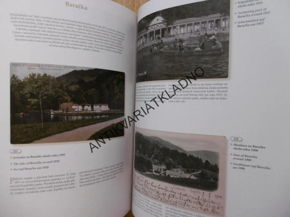 TRENČIANSKÉ TEPLICE NA STARÝCH POHLEDNICIACH, JÁN HANUŠIN, SLOVENSKO, **an