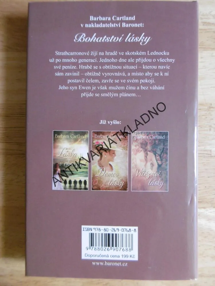 BOHATSTVÍ LÁSKY, BARBARA CARTLAND, CARTLANDOVÁ, **an