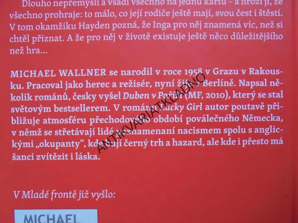 LUCKY GIRL, NEBEZPEČNÁ HRA S LÁSKOU, MICHAEL WALLNER,**an