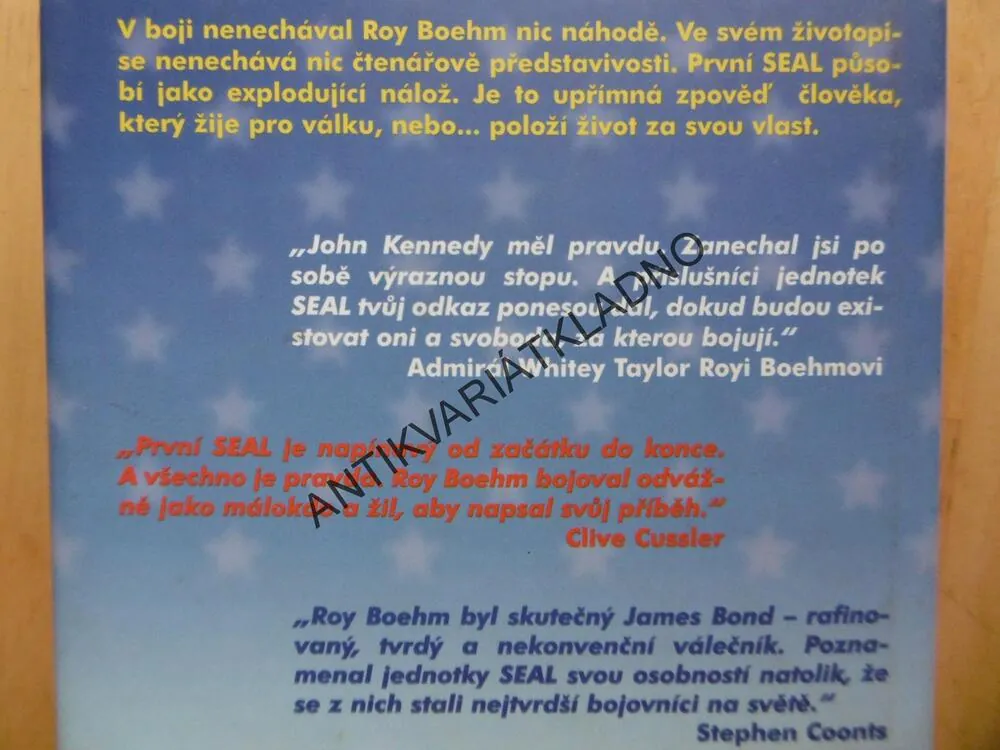 PRVNÍ SEAL ROY BOEHM, CHARLES W.SASSER, **an