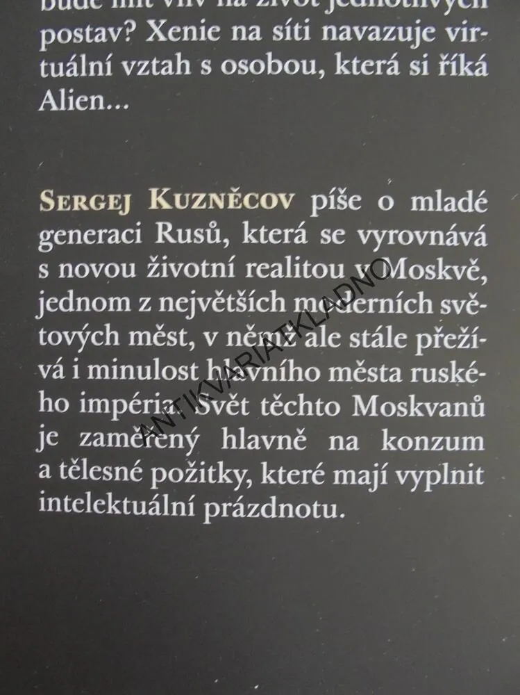 MOTÝLÍ KŮŽE, PSYCHOTHRILLER ZE SOUČASNÉ MOSKVY,KUZNĚCOV, **an
