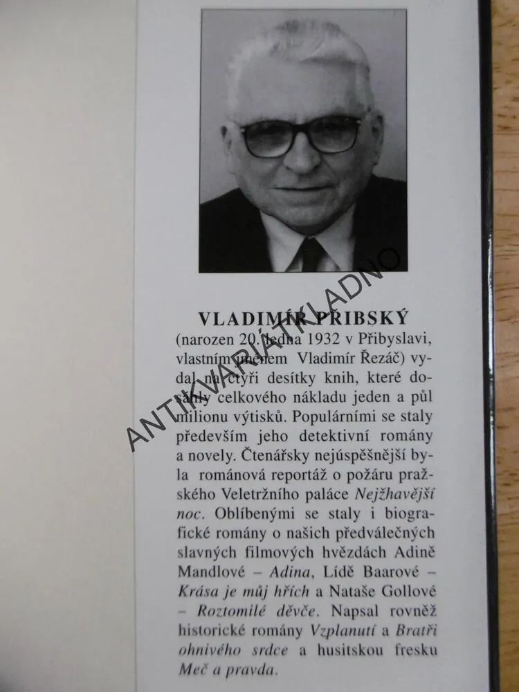 MŮJ MUŽ KRÁL KAREL IV., VLADIMÍR PŘIBSKÝ, **an