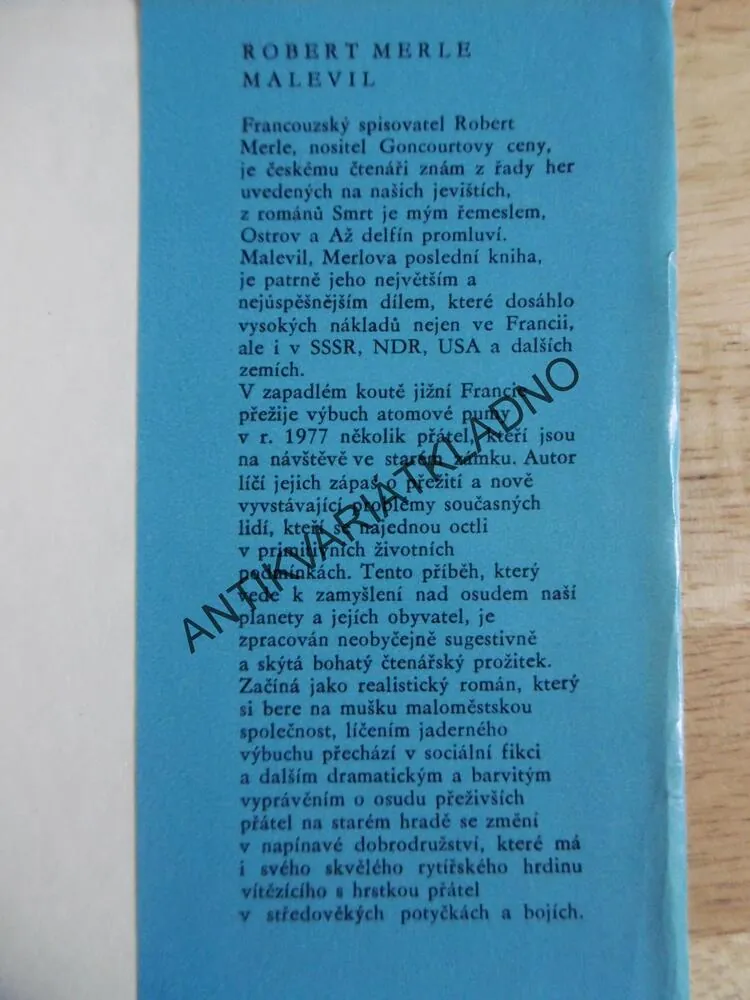 MALEVIL, ROBERT MERLE, **an