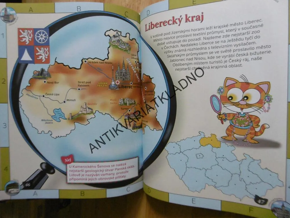 DĚTSKÝ ILUSTROVANÝ ATLAS ČESKÁ REPUBLIKA PRO MALÉ ŠKOLÁKY, FANTOVÁ, ŠPLÍCHAL, **an
