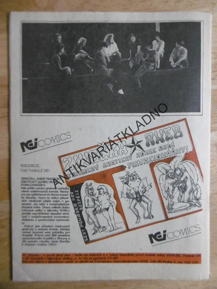 NEI COMICS, 1991, NEI REPORT, EROTICKÁ KNIHOVNIČKA EROTIKA, SEX , PORNO
