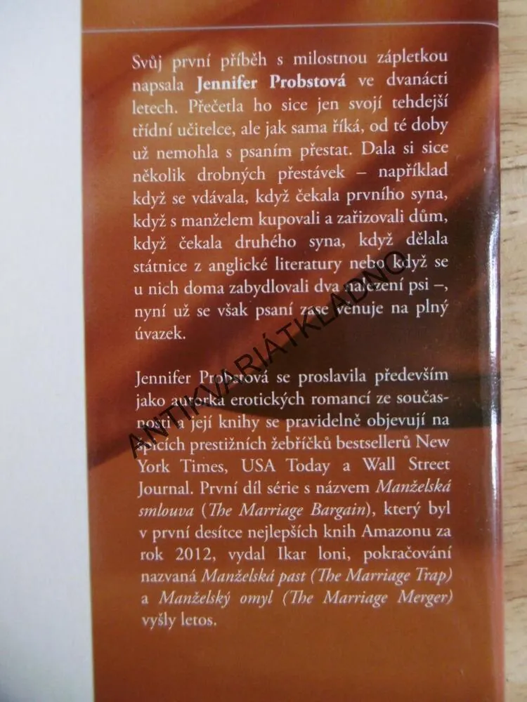 MANŽELSKÁ ZKOUŠKA, JENNIFER PROBSTOVÁ, **an