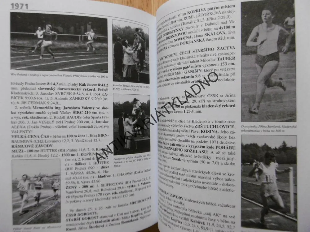 DRUHÉ PŮLSTOLETÍ KLADENSKÉ ATLETIKY 2.,  190-1971, KAREL KOZÁK, SPORT, KLADNO, **an