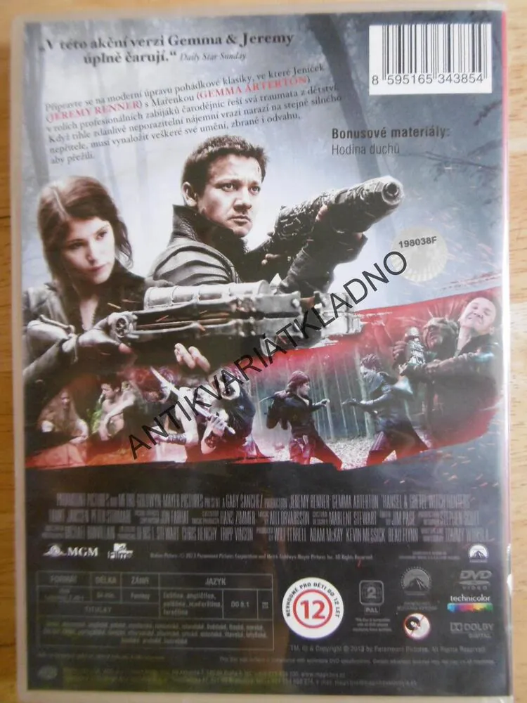 JENÍČEK A MAŘENKA, LOVCI ČARODĚJNIC, DVD FILM
