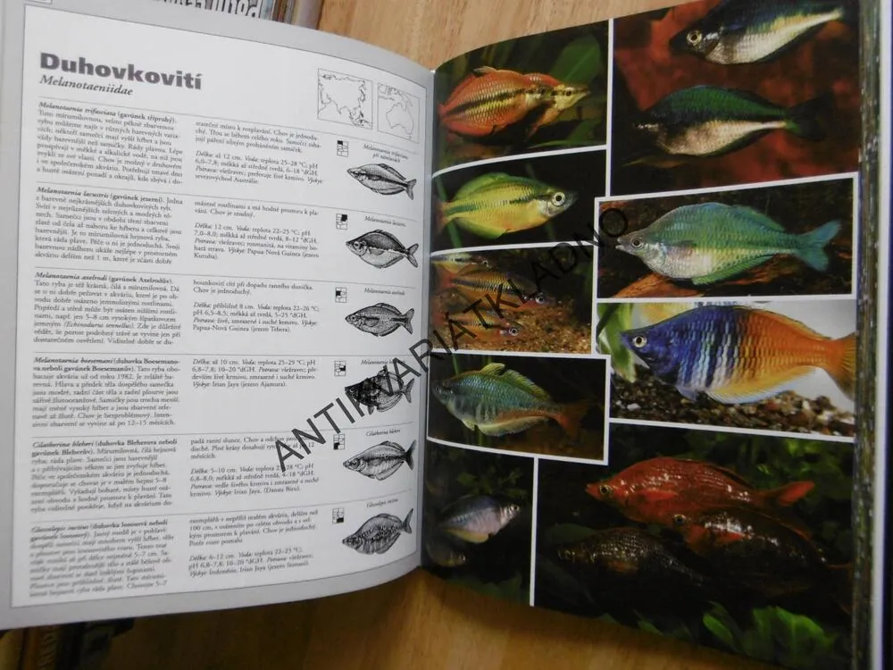 AKVARIJNÍ RYBY, ATLAS, WALLY KAHL, PŘES 750 DRUHŮ, **an