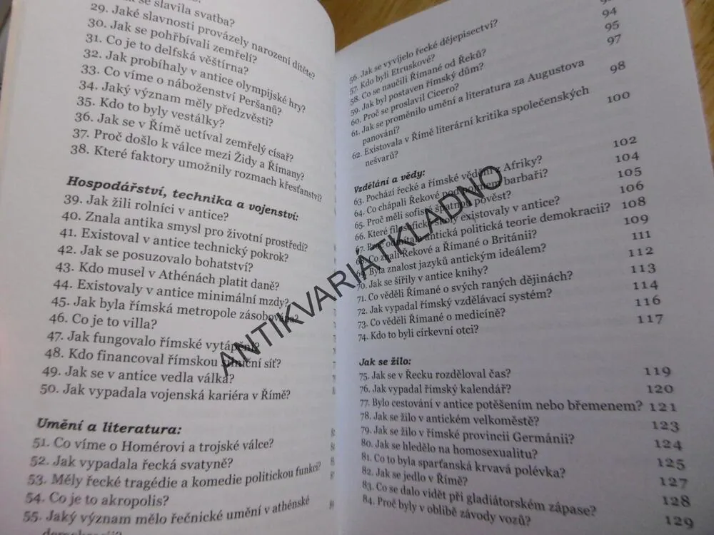 ANTIKA - 101 NEJDŮLEŽITĚJŠÍCH OTÁZEK, STEFAN REBENICH, **an