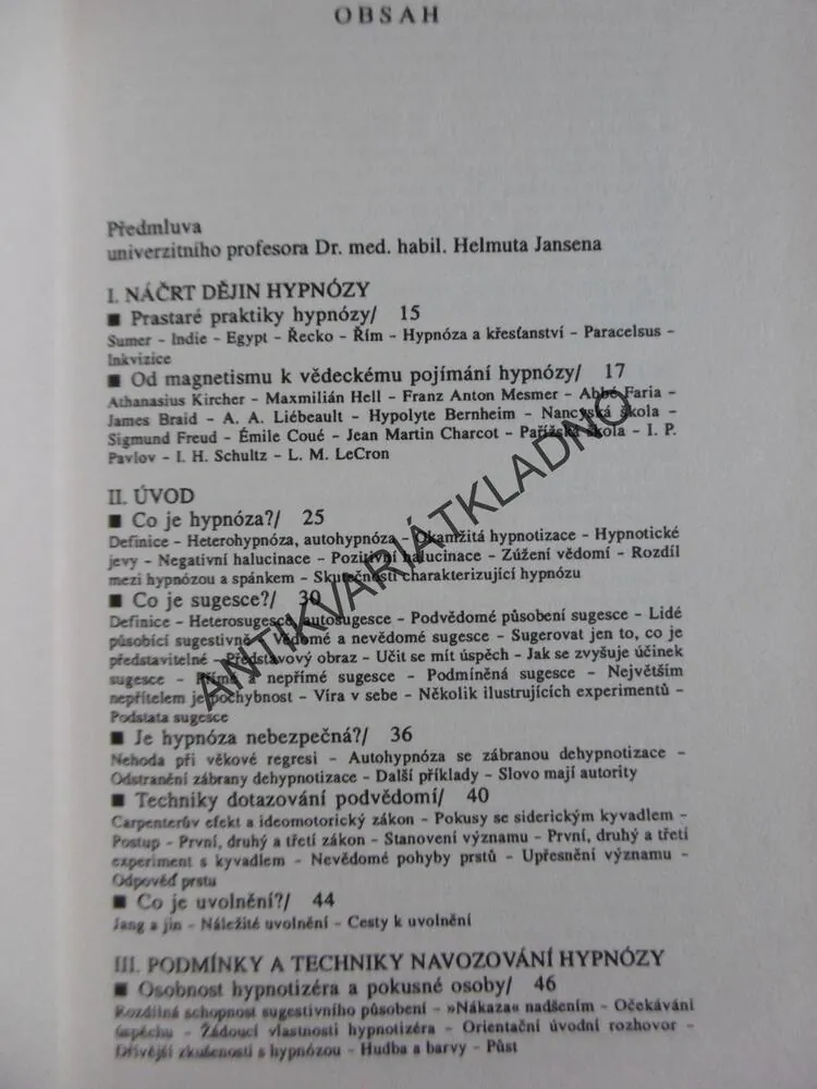 VYŠŠÍ ŠKOLA HYPNÓZY, KURT TEPPERWEIN,