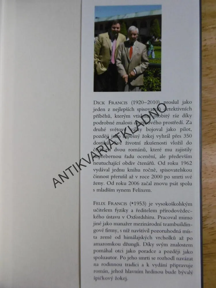 KŘÍŽOVÁ PALBA,FELIX A DICK FRANCIS,**an
