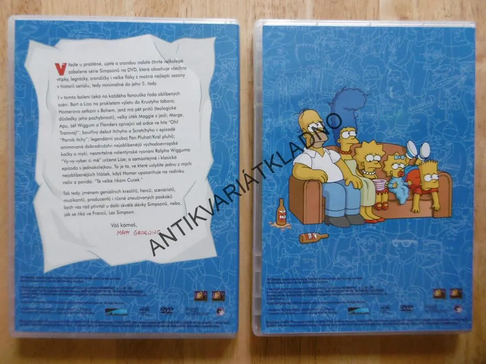 SIMPSONOVI, KOMPLETNÍ ČTVRTÁ SÉRIE, 3 DVD FILM