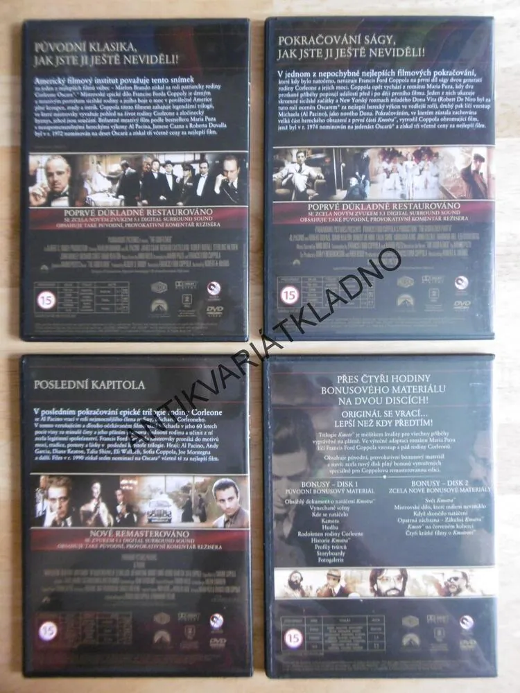 KMOTR, COPPOLOVA RESTAUROVANÁ EDICE, 4 DVD FILM