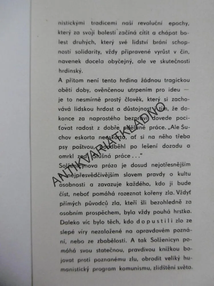 JEDEN DEN IVANA DĚNISOVIČE, ALEXANDR SOLŽENICYN