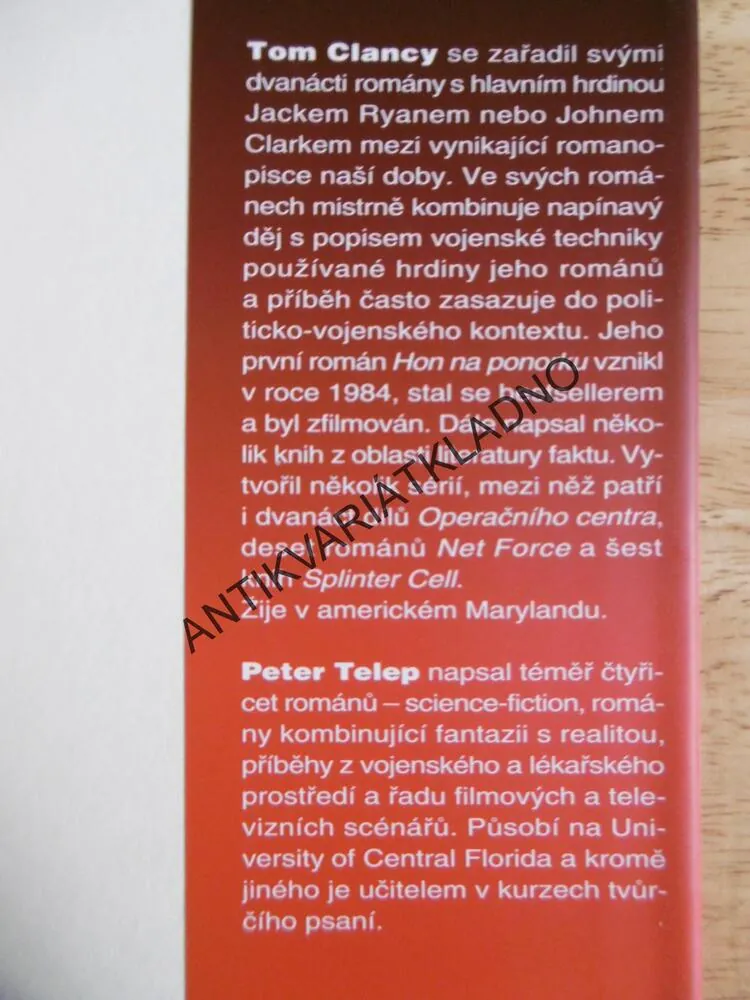 PROTI VŠEM, TOM CLANCY, PETER TELEP¨, **an