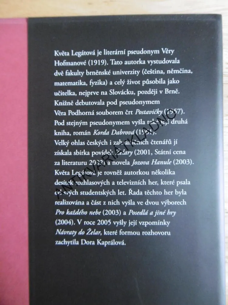 NIC NENÍ TAK PROSTÉ, KVĚTA LEGÁTOVÁ, **an