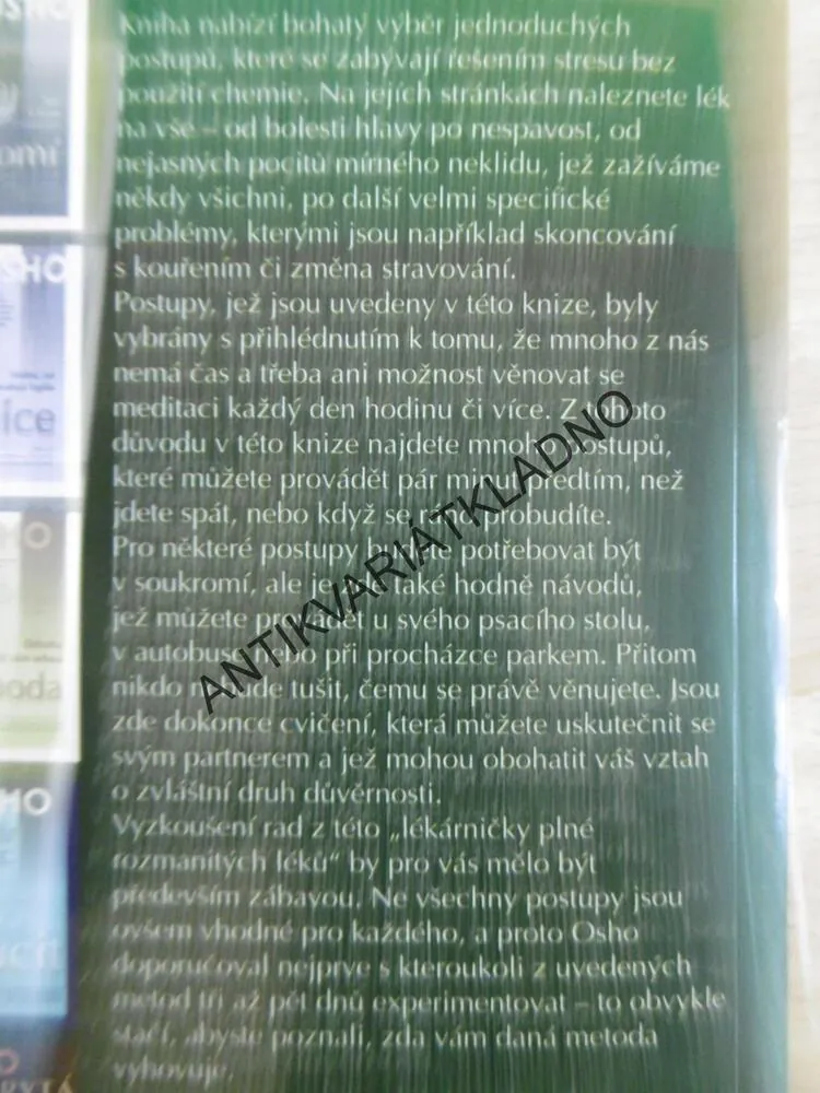 LÉČENÍ DUŠE, OSHO, **an