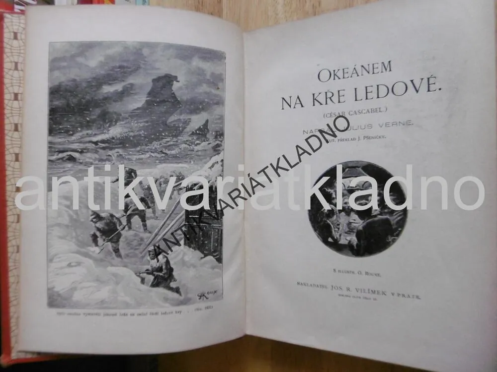 OCEÁNEM NA KŘE LEDOVÉ, JULES VERNE,