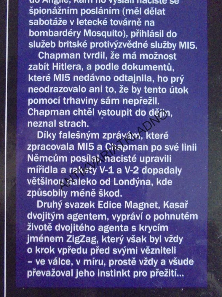 KASAŘ DVOJITÝM AGENTEM, OTTO HORA,MAGNET SV.2, **an