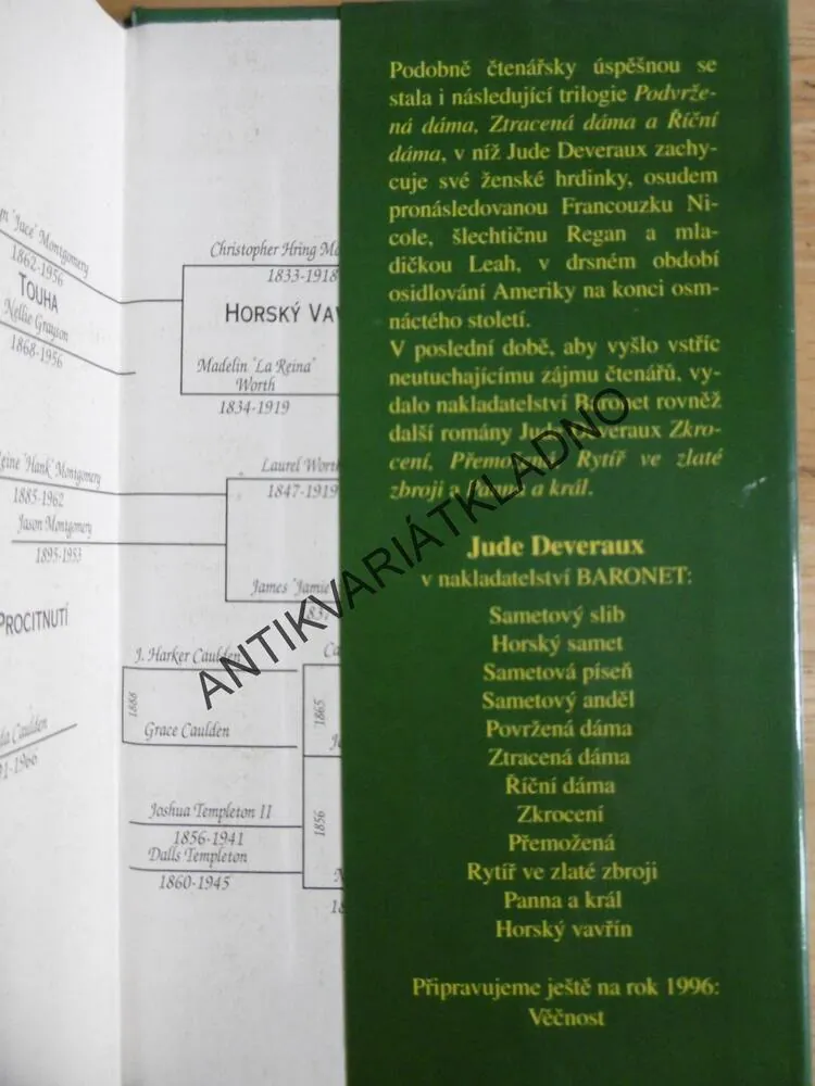 HORSKÝ VAVŘÍN, JUDE DEVERAUX, **an