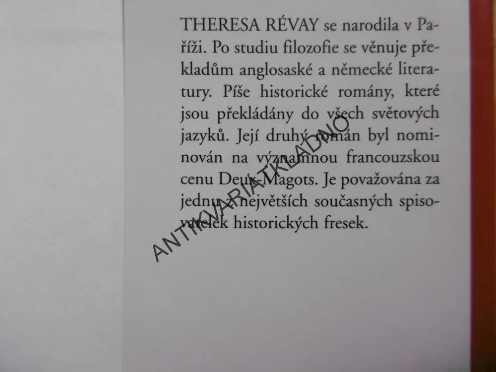 BÍLÁ VLČICE, THERESA RÉVAY, **an