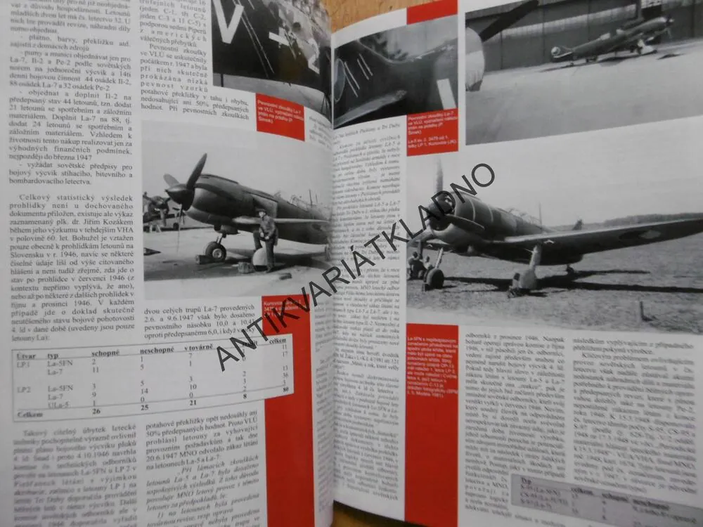 AERO 13, LAVOČKIN LA-5/LA-7 V ČESKOSLOVENSKÉM LETECTVU, LETADLO,