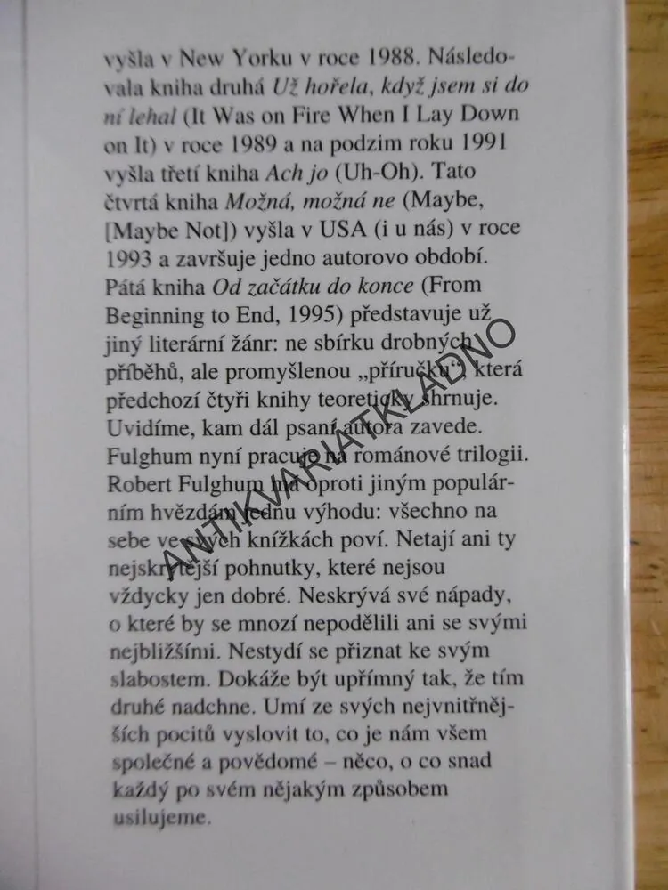MOŽNÁ, MOŽNÁ NE, ROBERT FULGHUM, **an