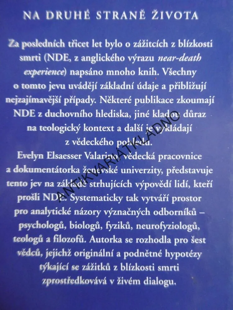 NA DRUHÉ STRANĚ ŽIVOTA, EVELYN ELSAESSER VALARINO