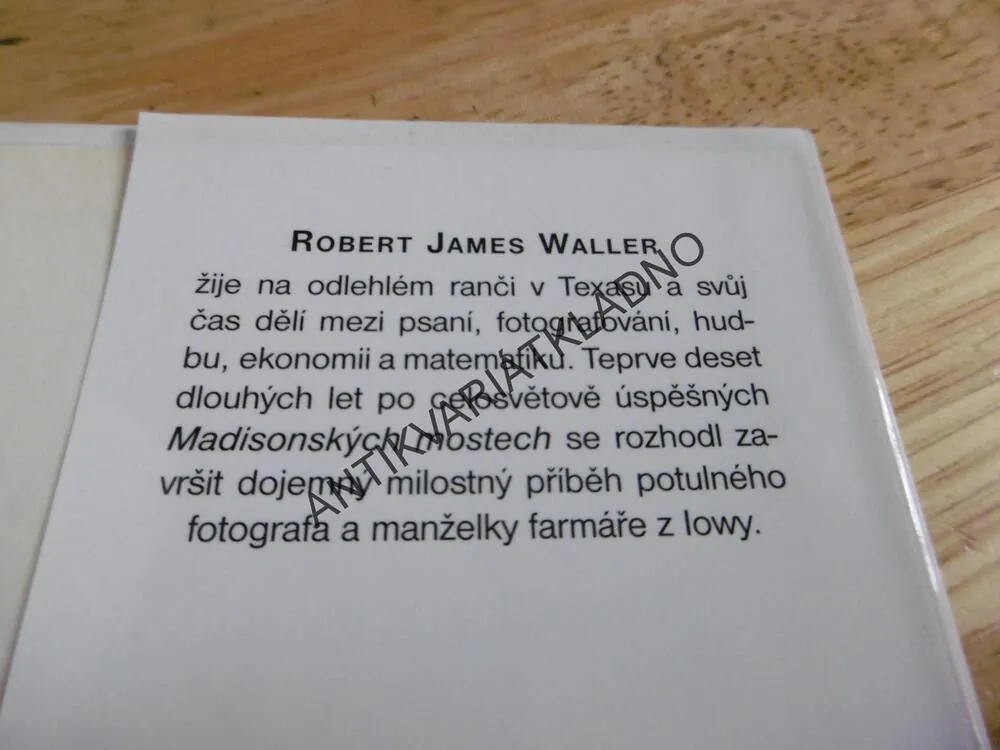 PRACH TISÍCE CEST, ROBERT JAMES WALLER, **an
