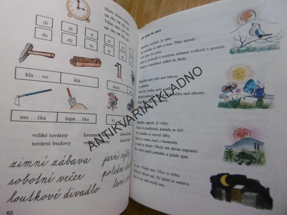 SLABIKÁŘ, PRO 1. TŘÍDU ZŠ, 1980, **an