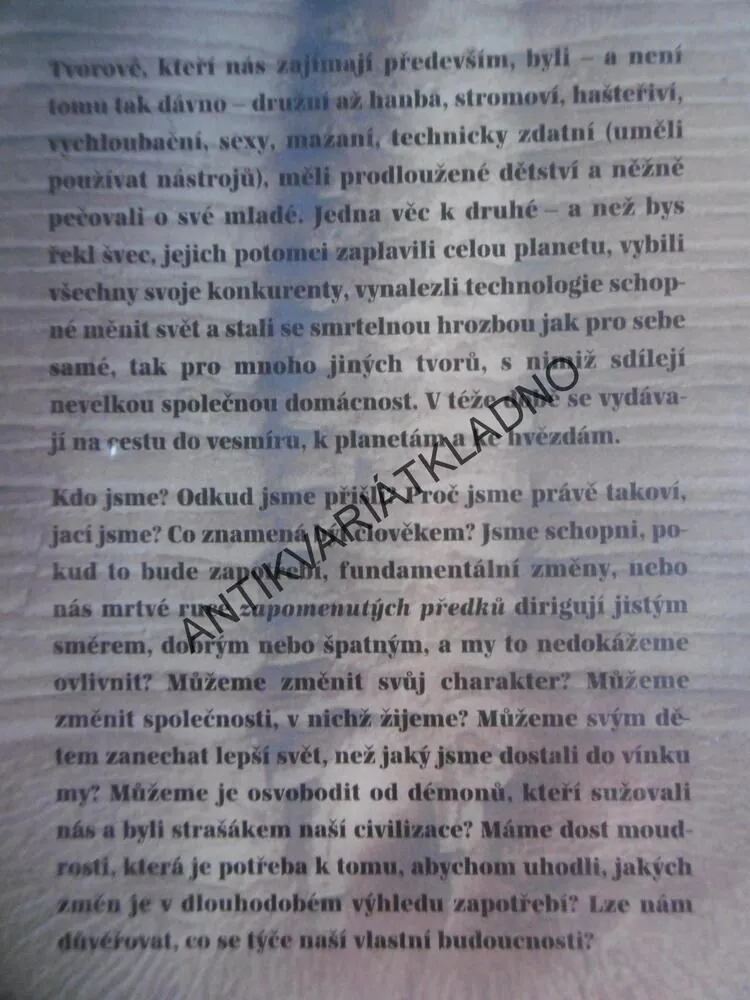 STÍNY ZAPOMENUTÝCH PŘEDKŮ, CARL SAGAN, ANN DRUYAN