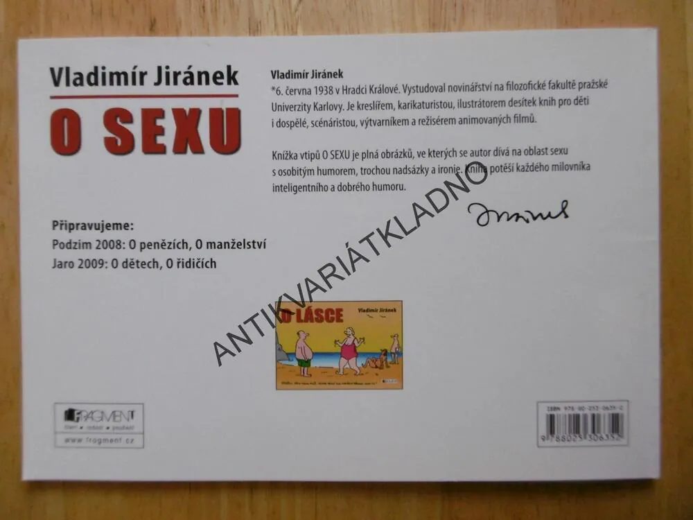 O SEXU, VLADIMÍR JIRÁNEK