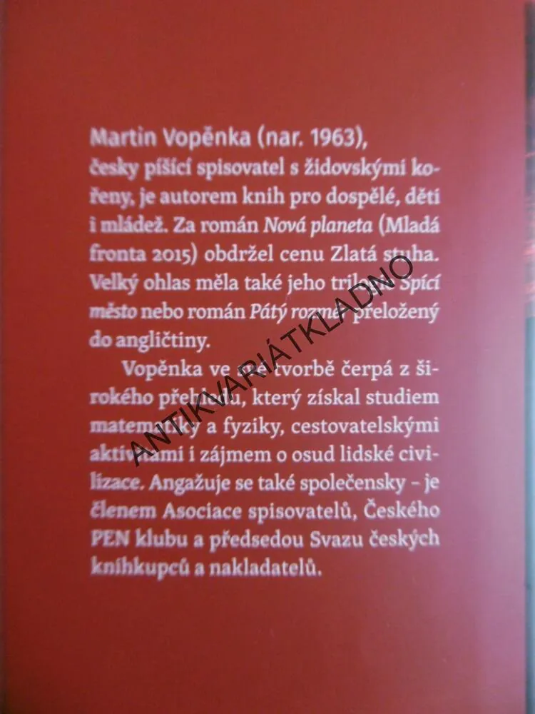 LÁSKA V ČASE BEZSMRTNOSTI, MARTIN VOPĚNKA, **an