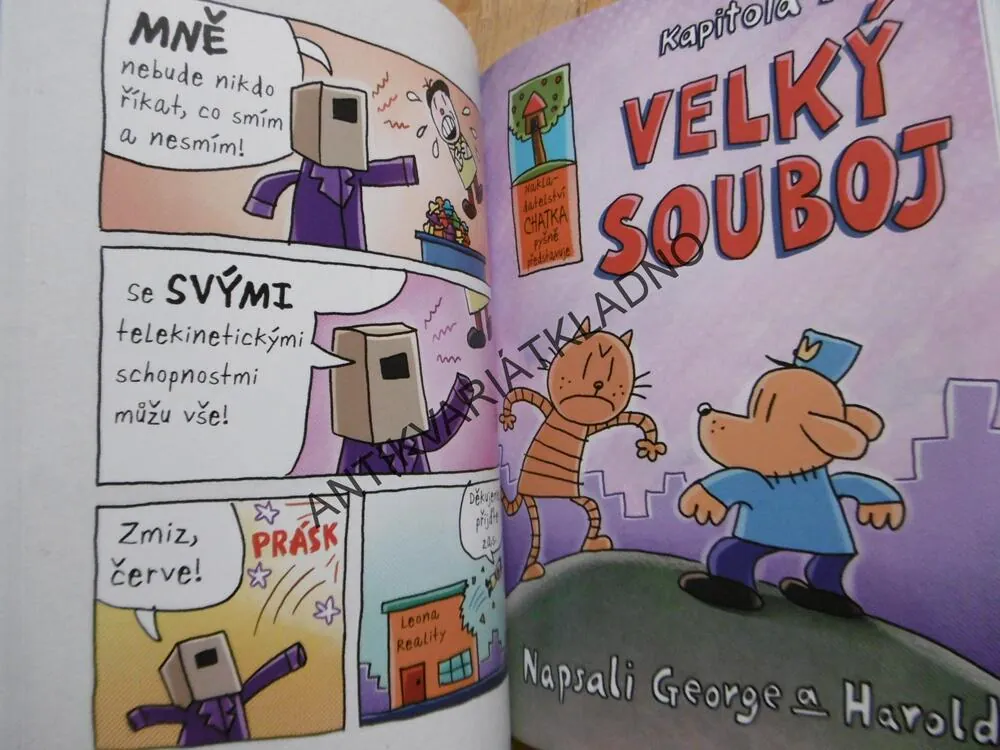 DOGMAN, UTRŽENÝ ZE ŘETĚZU, DAV PILKEY, KOMIKS